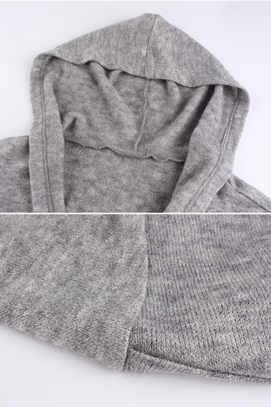 womens hooded duster cardigan