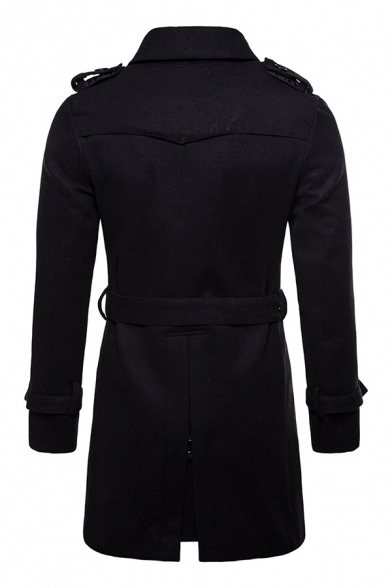 pea coat with belted back