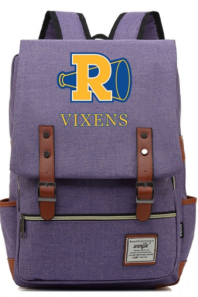 New Stylish Letter R VIXENS Printed Casual School Bag Travel Backpack