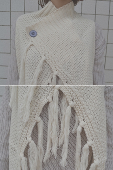 longline knitted vest