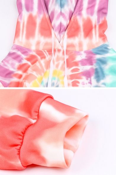 Unique Colorful Vortex Printed Long Sleeve Regular Casual Hoodie