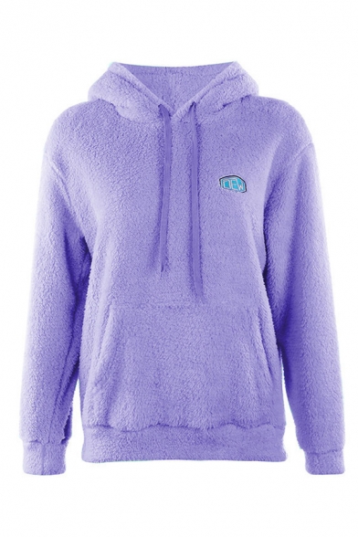 purple fluffy hoodie