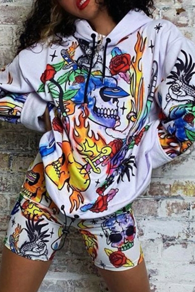 graffiti print hoodie