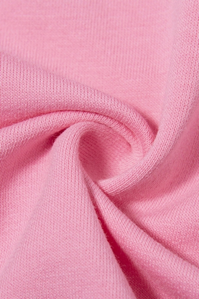 Girls Cute Heart ANGEL Printed Pink Long Sleeve Boxy Thin Pullover Hoodie