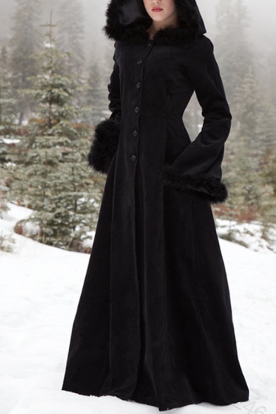 full length coat with hood