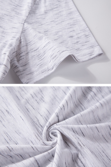 Womens Stylish Moon and Dinosaur Pattern Short Sleeve Round Neck Casual T-Shirt