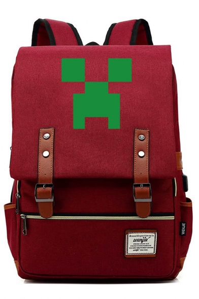 Preppy Style Hot Game Logo Geo Printed Casual Backpacks School Bag 43*29cm