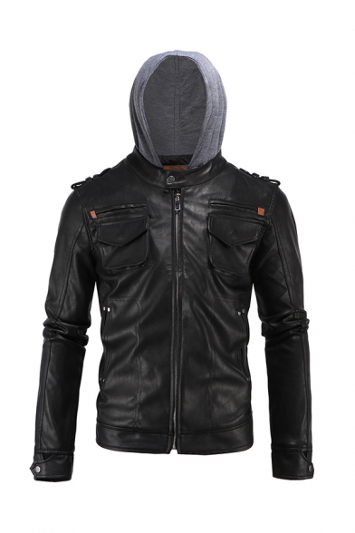 black fitted zip up jacket