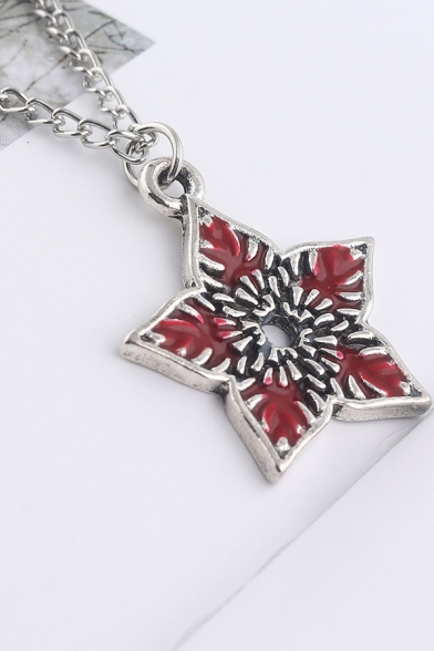 New Fashion Pentagram Pendant Alloy Chain Necklace