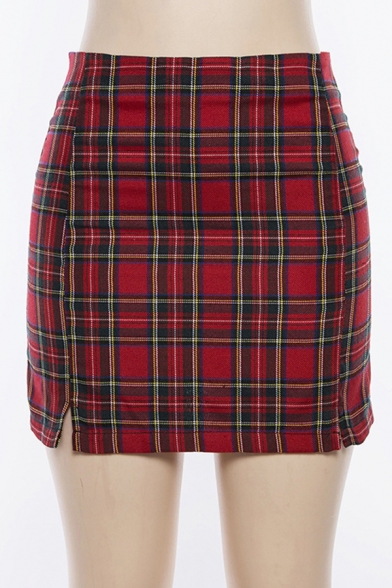 plaid skirt