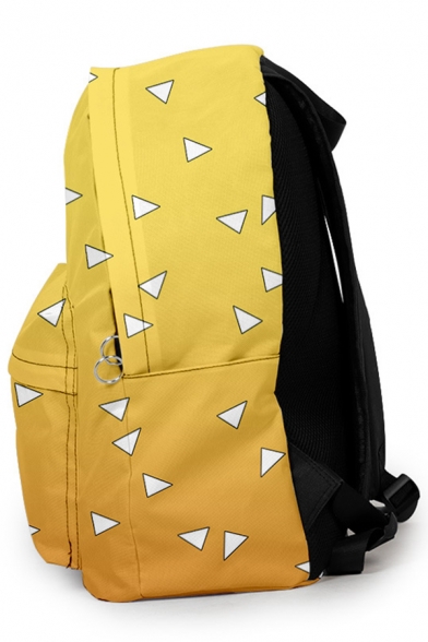 Hot Popular Geometric 3D Print Zip Placket Oxford Waterproof Backpack 40*30*17cm