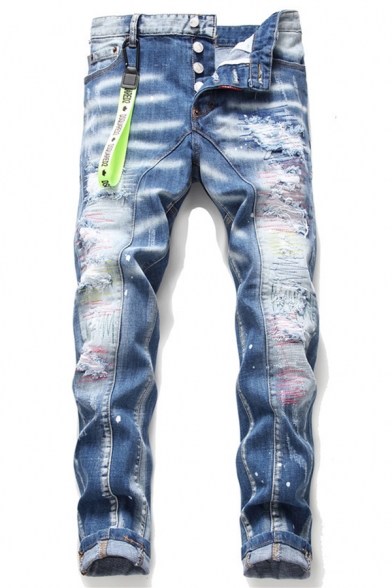 light blue faded jeans mens