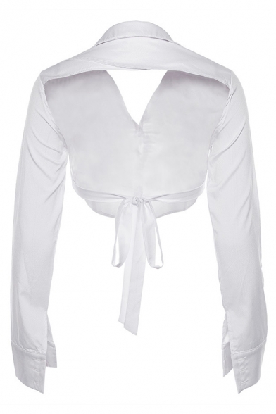 plain white fitted shirt