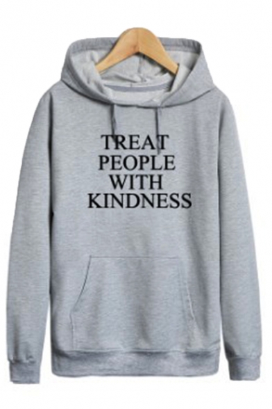 treat people with kindness hoodie grey