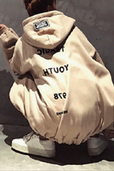 Korean Popular TRAGIC YOUTH 1978 Printed Zip Up Baggy Boyfriend Hoodie