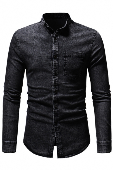 denim shirts for men h