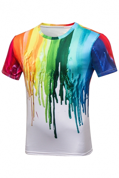 shirts with color drips