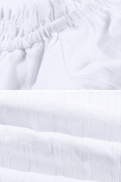 Plain White Stringy Selvedge Embellished Off Shoulder Tied Front Short Sleeve Fitted Mini Dress