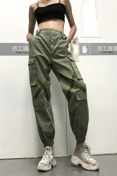 baggy green cargo pants