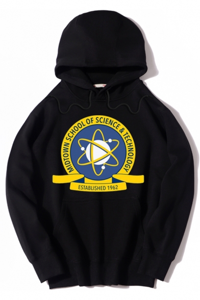 MIDTOWN SCHOOL OF SCIENCE AND TECHNOLOGY Letter Logo Printed Oversized Hoodie