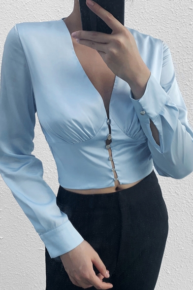crop top dress shirt