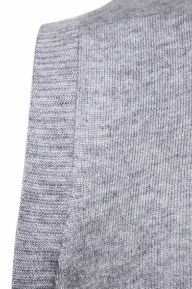 Mens Active Plain Sleeveless Round Neck Slim Fit Knitwear Sweater Vest