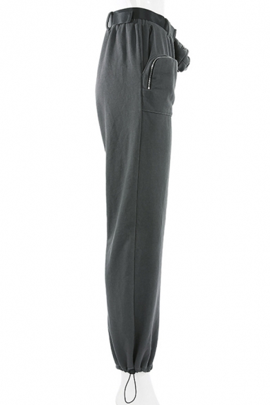 women's cuffed sweatpants with pockets