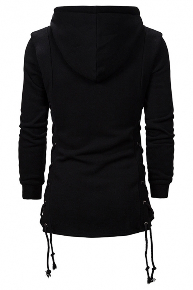 side lace up sweatshirt