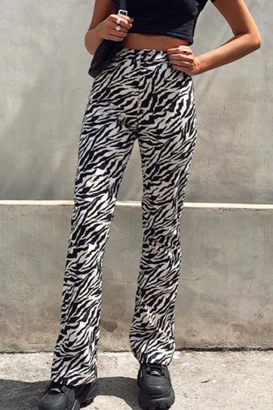 zebra print jeans