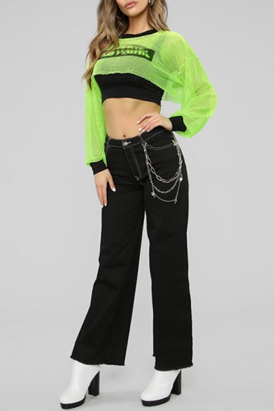 Fashion Oasis New in Girls ITS NOT Easy Looking This Good & Its My Life NEON Crop TOP T-Shirt Ages 7-13