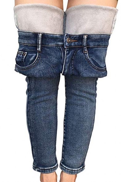fleece lined skinny jeans womens