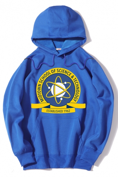 MIDTOWN SCHOOL OF SCIENCE AND TECHNOLOGY Letter Logo Printed Oversized Hoodie