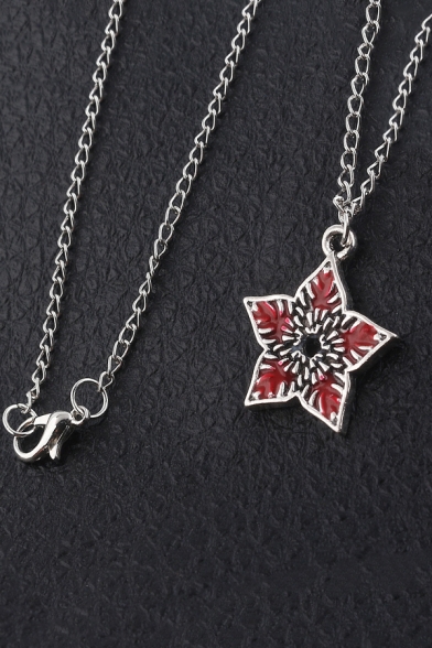 New Fashion Pentagram Pendant Alloy Chain Necklace