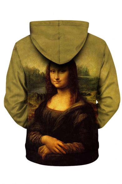 Famous Oil Painting 3D Pattern Long Sleeve Oversized Pullover Hoodie