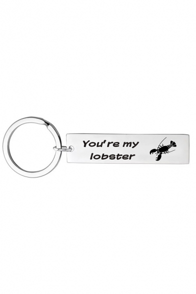 Popular Letter YOU’RE MY LOBSTER Printed Key Ring