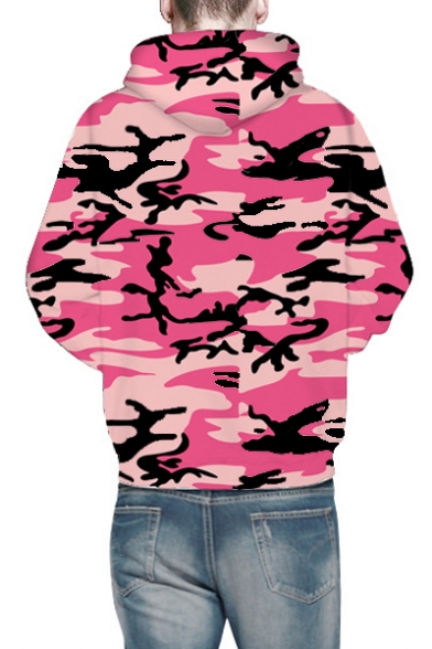 Hot Fashion Digital Camouflage Pattern Long Sleeve Unisex Hoodie