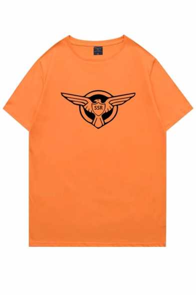 Noctilucence SSR Eagle Logo Printed Short Sleeves Regular Fit Sport T-Shirt for Men