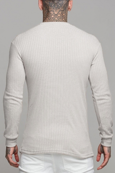 Adults Long Sleeves Bowling Knitted 7G Top Mens Ribbed V Neck Sports Sweater Lot 