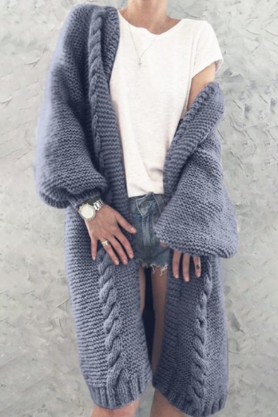 midi grey cardigan
