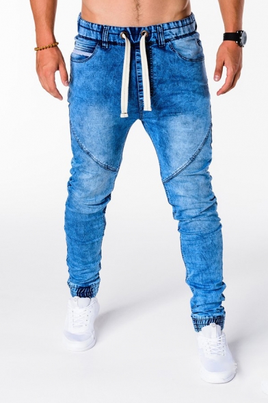 mens bleached jeans