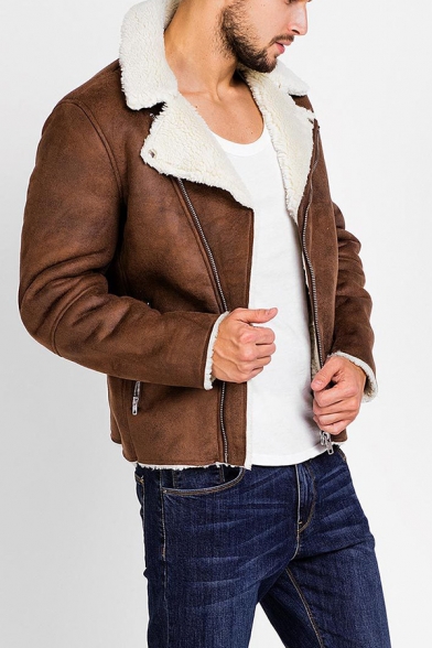 mens short collar jacket