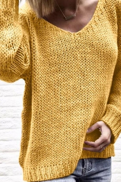 Ladies Long Sleeve Chunky Knitted OverSized Baggy Womens Plain Jumper Top 8-12 