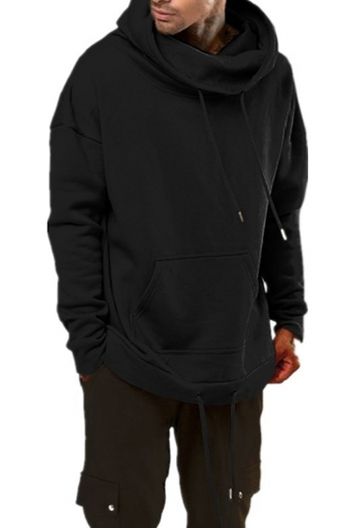 cowl neck mens hoodie