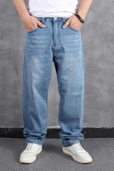 light blue jeans straight leg