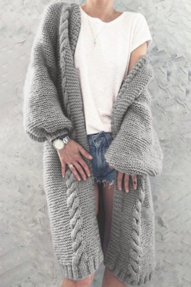 baggy grey cardigan