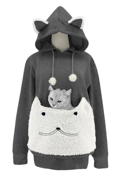 girls cat ear hoodie