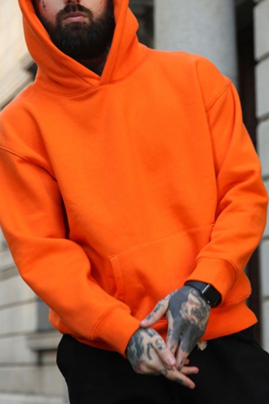 orange hoodie mens