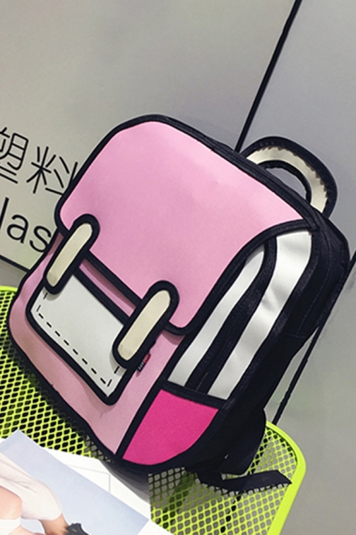 Comic 3D Print Kawaii New Fashion Backpack for Students