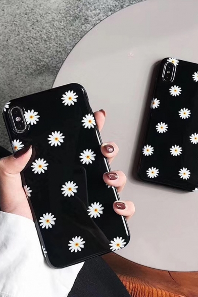 Cool Trendy Allover Floral Printed iPhone 11 Phone Case in Black