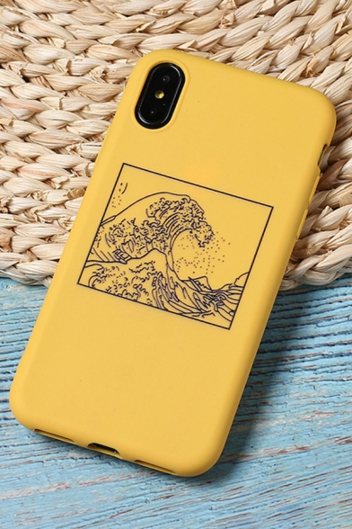 Fashionable Designer Cartoon Wave Painting iPhone 11 Case